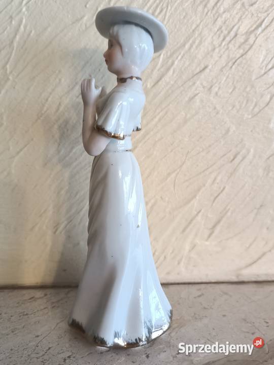 Figurka porcelana DAMA KOBIETA W KAPELUSZU Zamość
