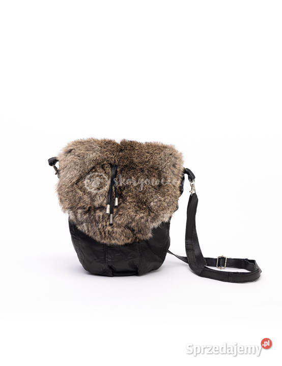 Skórzana torebka futrzana naturalne futro z Szaflary