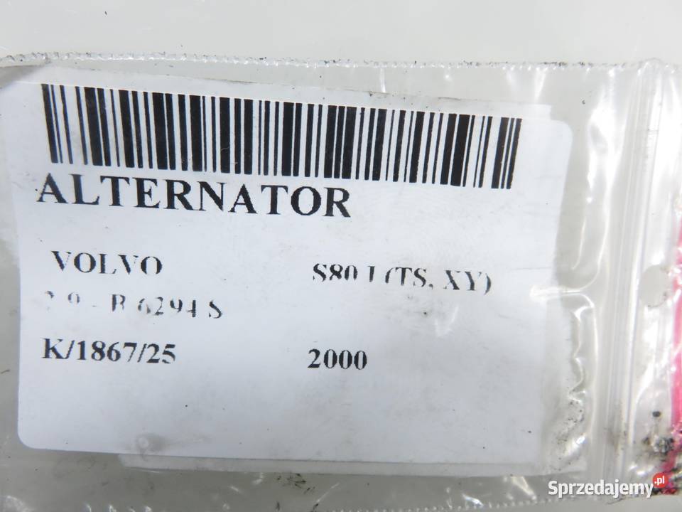 ALTERNATOR VOLVO S80 I TS XY 29 B 6294 S
