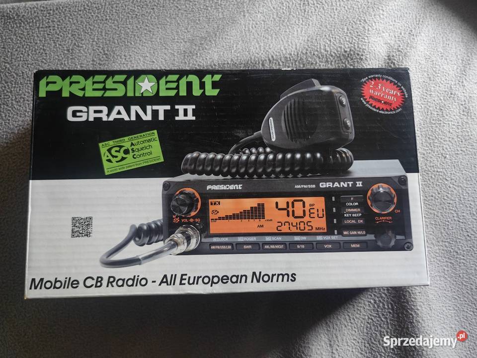 President grant II SSB Am FM asc 400 kanałów CB śląskie Ruda Śląska sprzedam