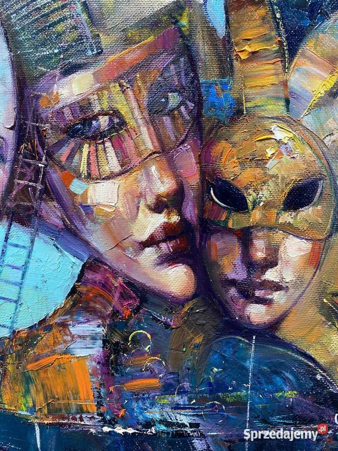 Pitsko Giennadij Tajemnica 100x100 obraz olejny Rumia sprzedam