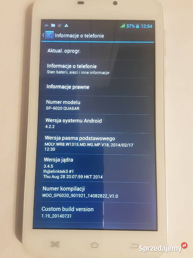 TTELEFON SMARTFON WOO QUASAR Szczecinek sprzedam