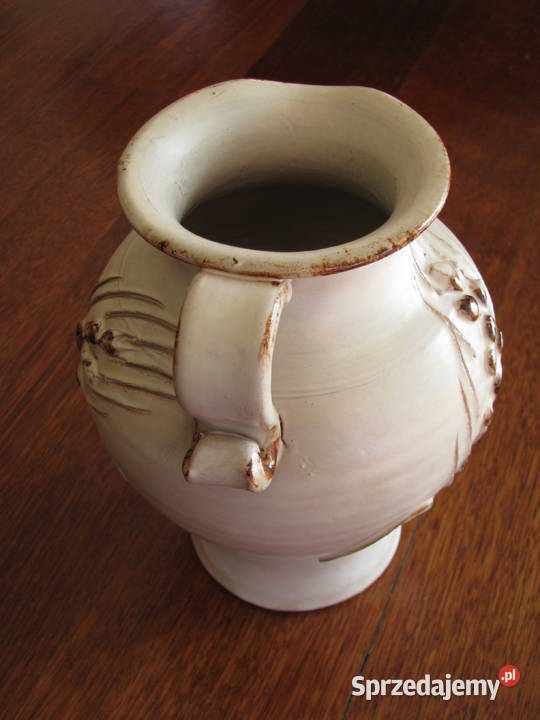 Ceramiczny dzbanek wazon ręcznie wykonany z Krapkowice