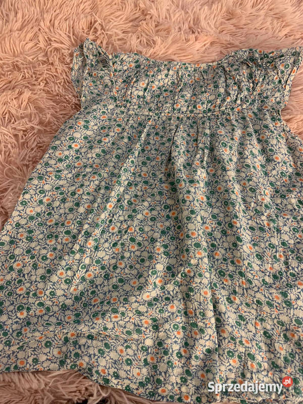 Bluzka koszulka w kwiatki z falbanami vintage Moda i Styl podkarpackie Jasło