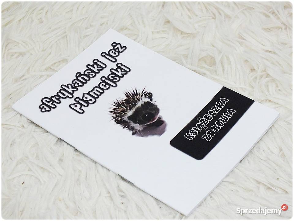 Książeczka Zdrowia Jeż pigmejski Nowa Dla psów Lubsko sprzedam