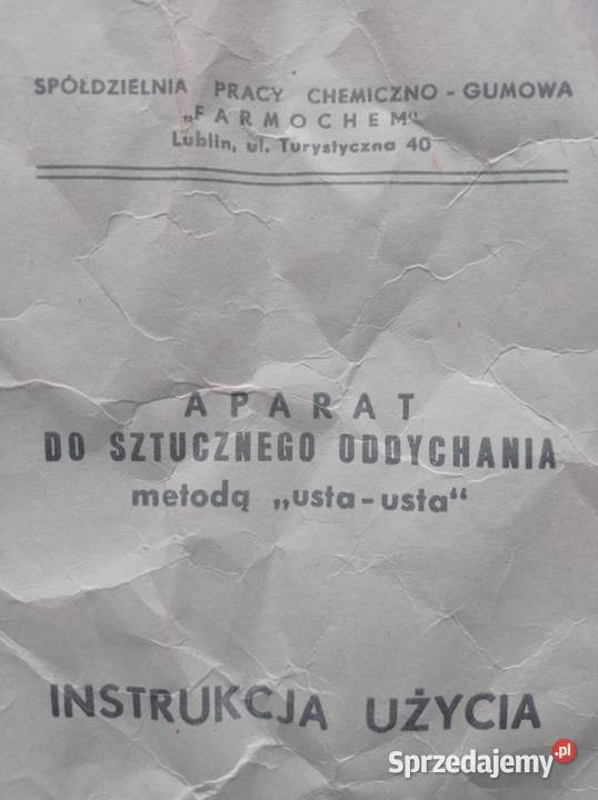 Aparat do sztucznego oddychania PRL Warszawa