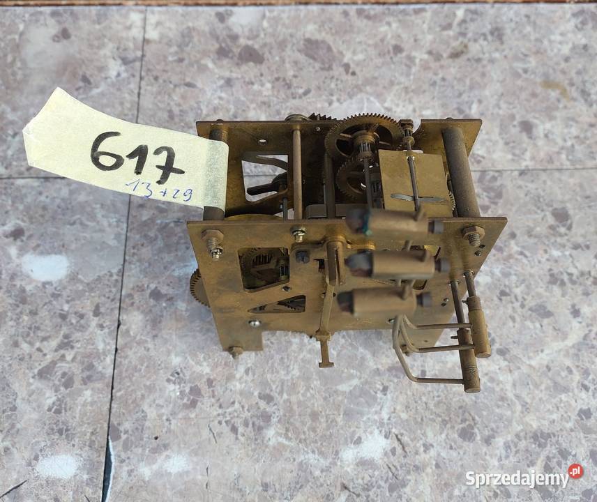 617 Mechanizm starego zegara ściennego Dufa pomorskie Tczew