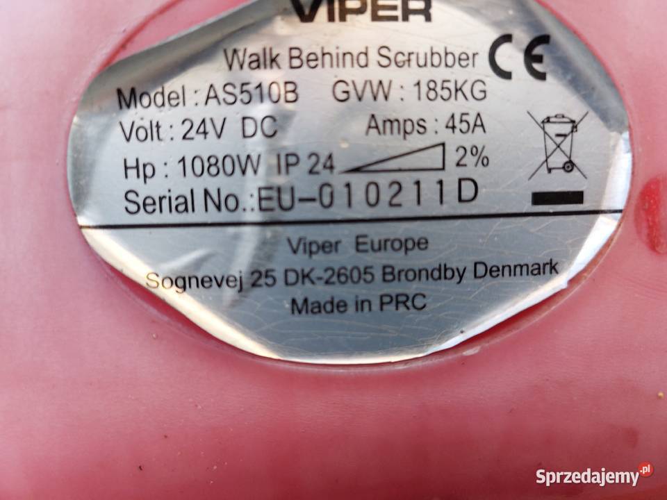 VIPER AS510B szorowarka zamiatarka maszyna