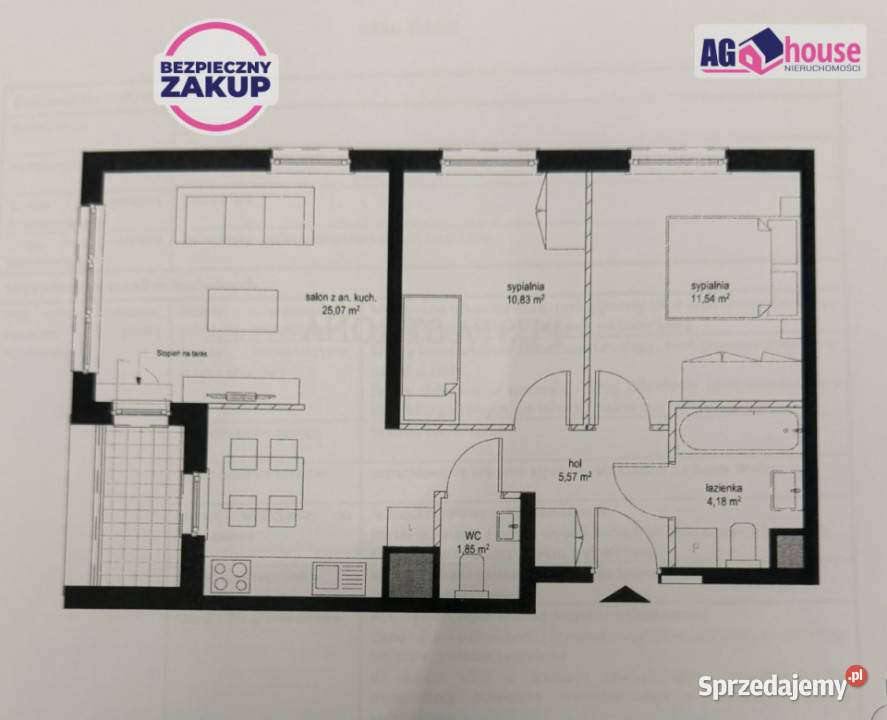 Mieszkanie 6044m2 3pok Gdańsk