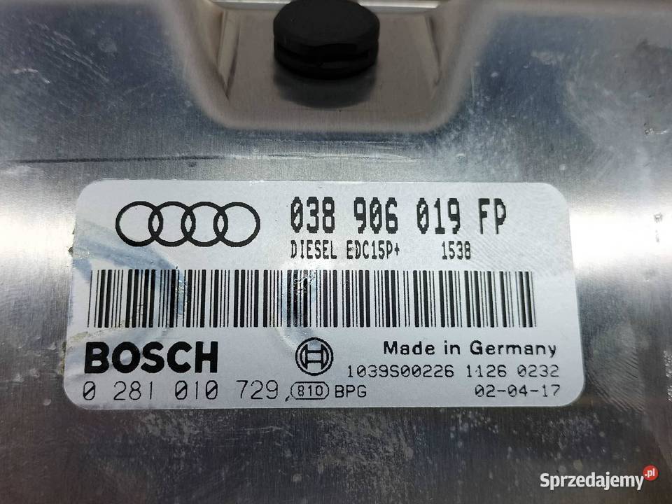 STEROWNIK SILNIKA 038906019FP 0281010729 14 TDI świętokrzyskie