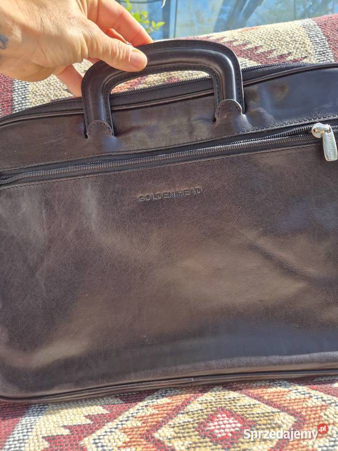 Skórzana torba na laptopa Golden head Wrocław