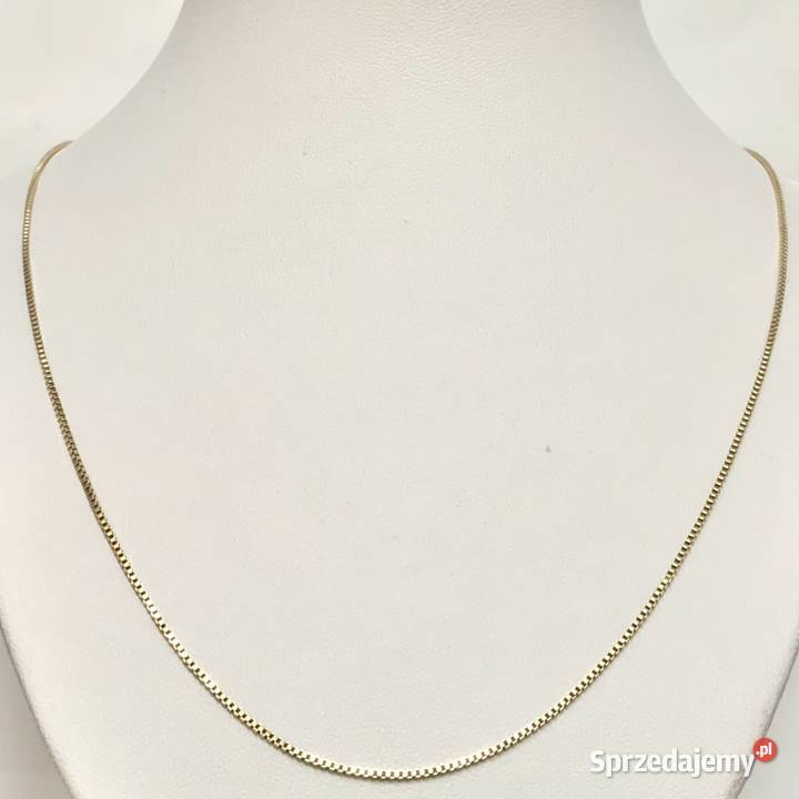 Złoty ŁAŃCUSZEK damski 585 14K cudowna KOSTKA Łańcuszki Warszawa