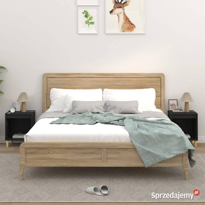 Szafki nocne 2 czarne 40 x 35 x 50 WM821861 Warszawa