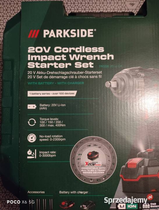 Parkside Passk 20 li C4 klucz udarowy do kł nowy Bolesławiec