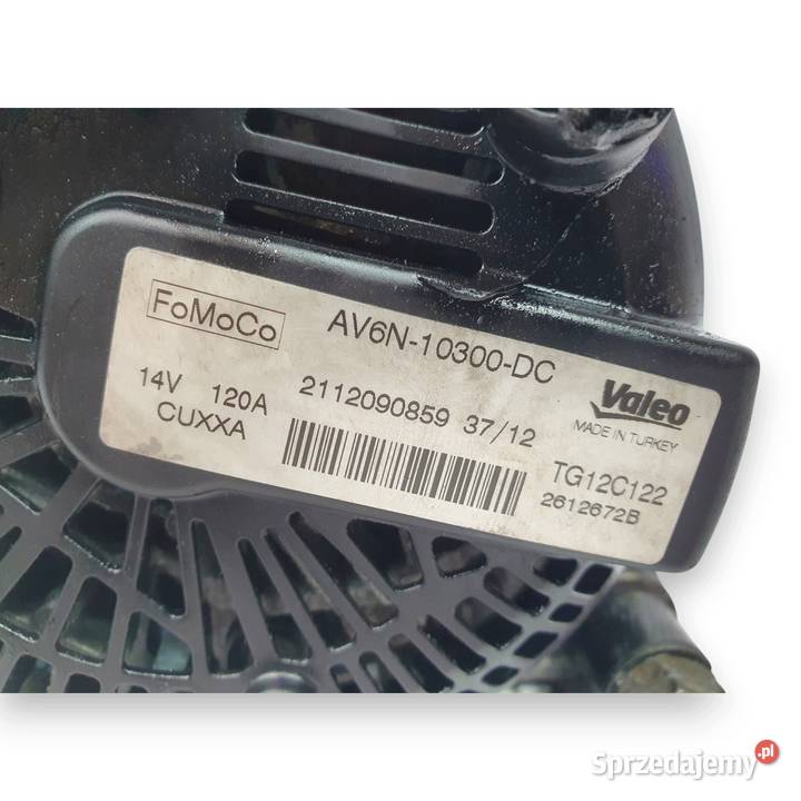 ALTERNATOR Ford Focus MK3 16 TDCi Valeo TG12C122 Chełm sprzedam