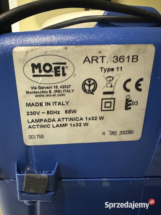 Lampa owadobójcza MOEL 361B 55 W sprawna Śrem