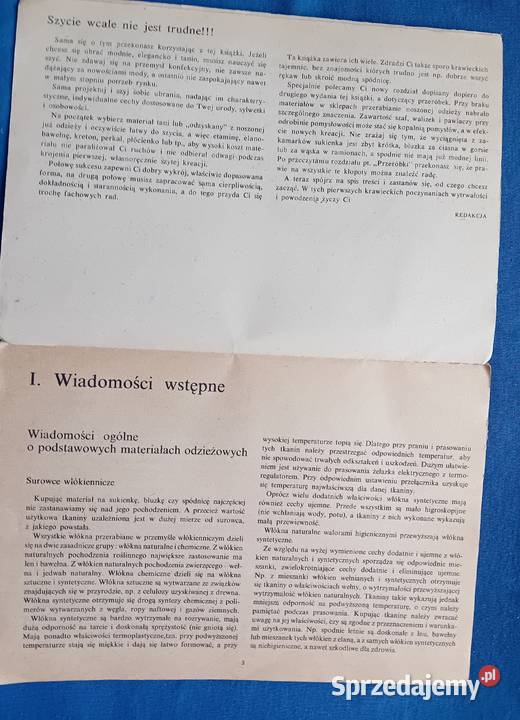 Zofia Hanus Nastolatka szyje sama MAW 1986 r ISBN 8320326702 Koźminek