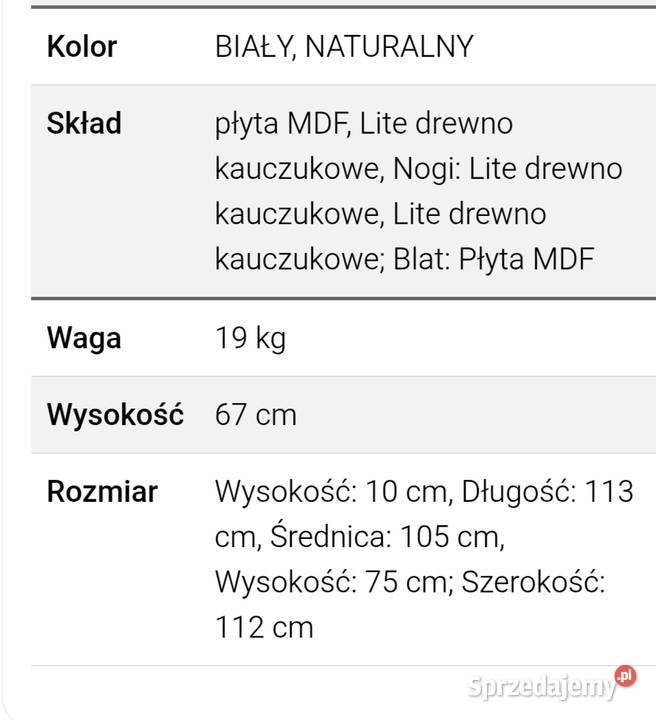 Stół okrągły dolnośląskie Bogatynia