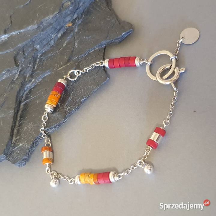 Kolorowa bransoletka ręcznie robiona z Izabelin C sprzedam