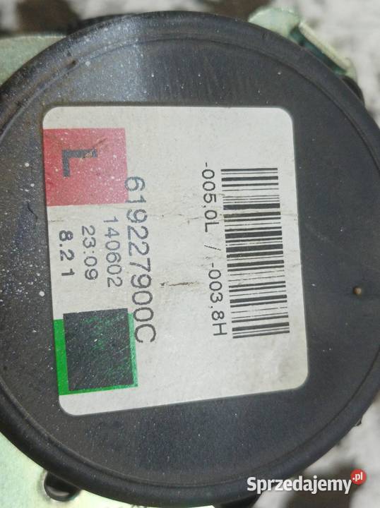 PAS BEZPIECZEŃSTWA LEWY PRAWY ŚRODEK TYŁ KPL C