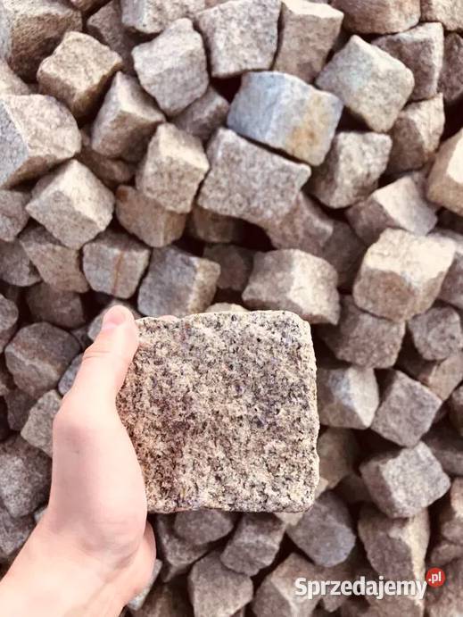 KOSTKA GRANITOWA ŻÓŁTA Żółty Granit Bruk Brukowa Piaseczno