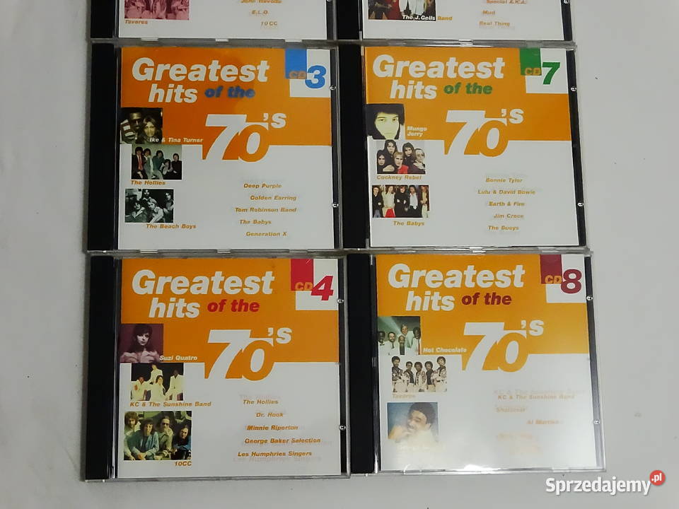 Zestaw muzyczny Greatest Hits of the 70s 8 płyt 3 i więcej sprzedam
