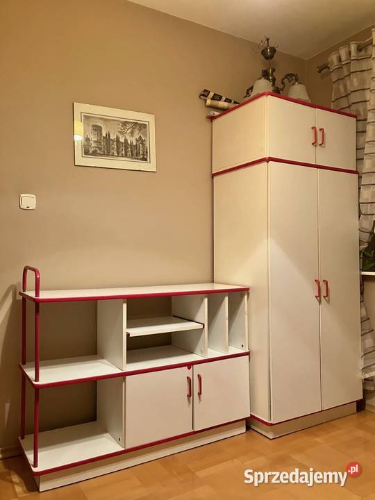 Komplet mebli dziecka szafa łóżko regał biurko Nisko