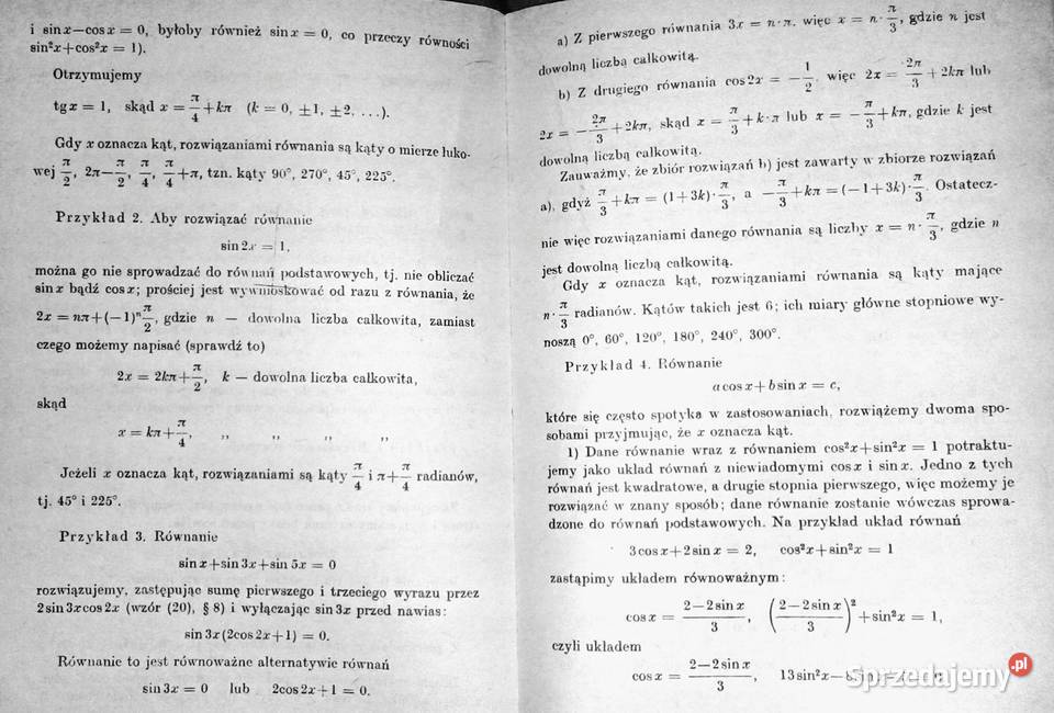 Matematyka kl 3 LO Stefan Straszewicz