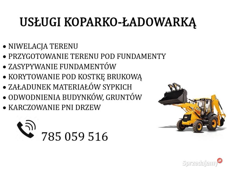 Usługi koparkoładowarką Pozostałe usługi