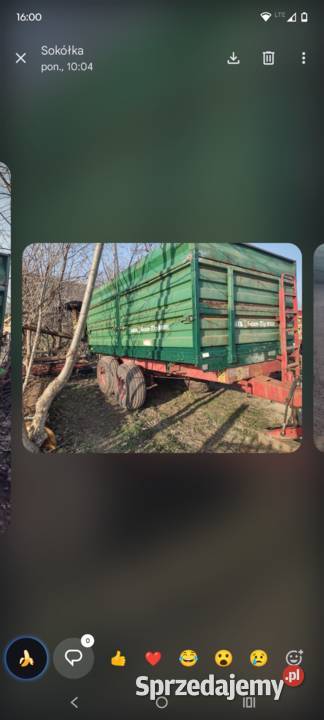 Przyczepa wywrotka tandem Piotrków Drugi