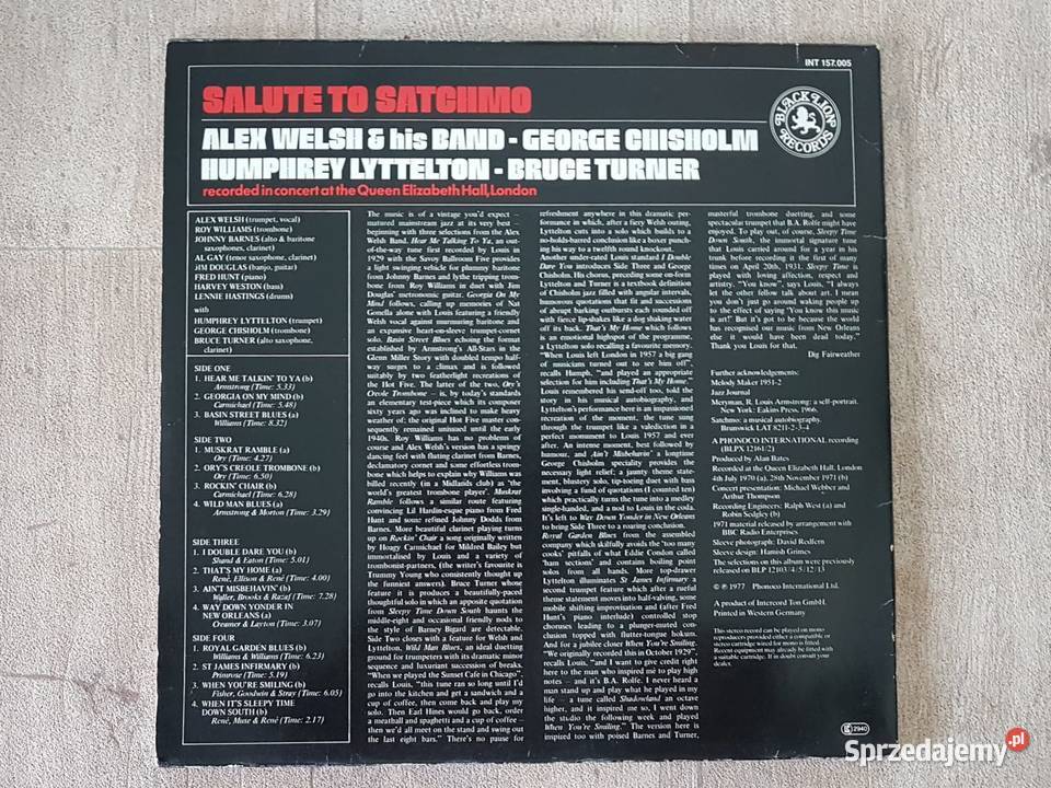 Salute to Satchmo A Tribute to Louis Armstrong Płyty i kasety Kudowa-Zdrój