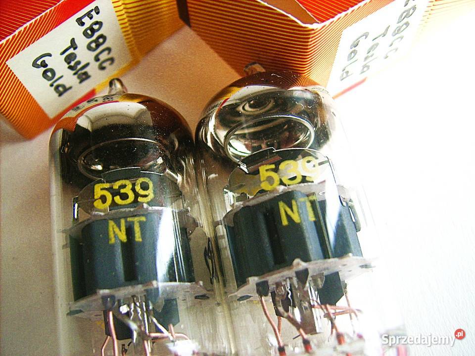 E88CC NOS TESLA GOLD PARA 1978 MOCNE Wzmacniacze i pokrewne Wzmacniacze i pokrewne Porąbka