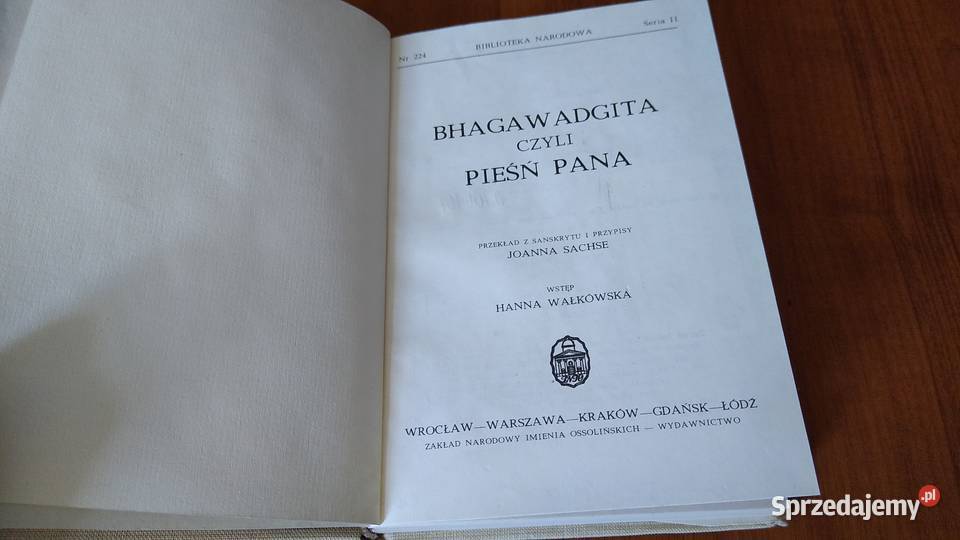 Bhagawadgita czyli Pieśń Pana przekł Joanna