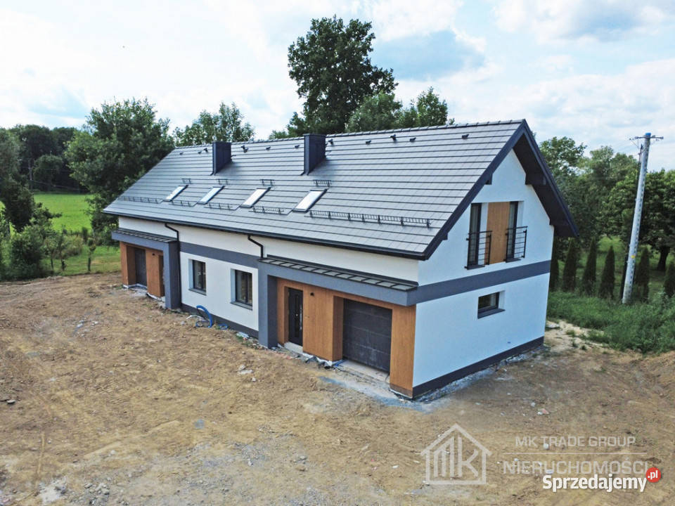 Gotowy nowy dom w zabudowie bliźniaczej 5 pokoi Rok budowy 2026 małopolskie Niepołomice