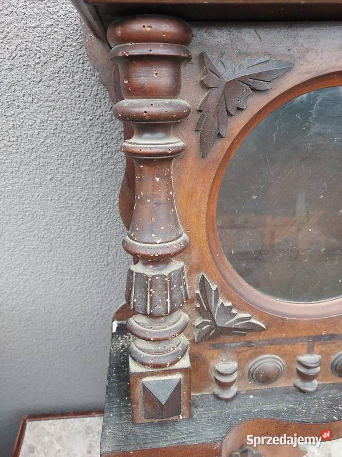 S197 Skrzynia obudowa starego zegara ślązaka pomorskie Tczew
