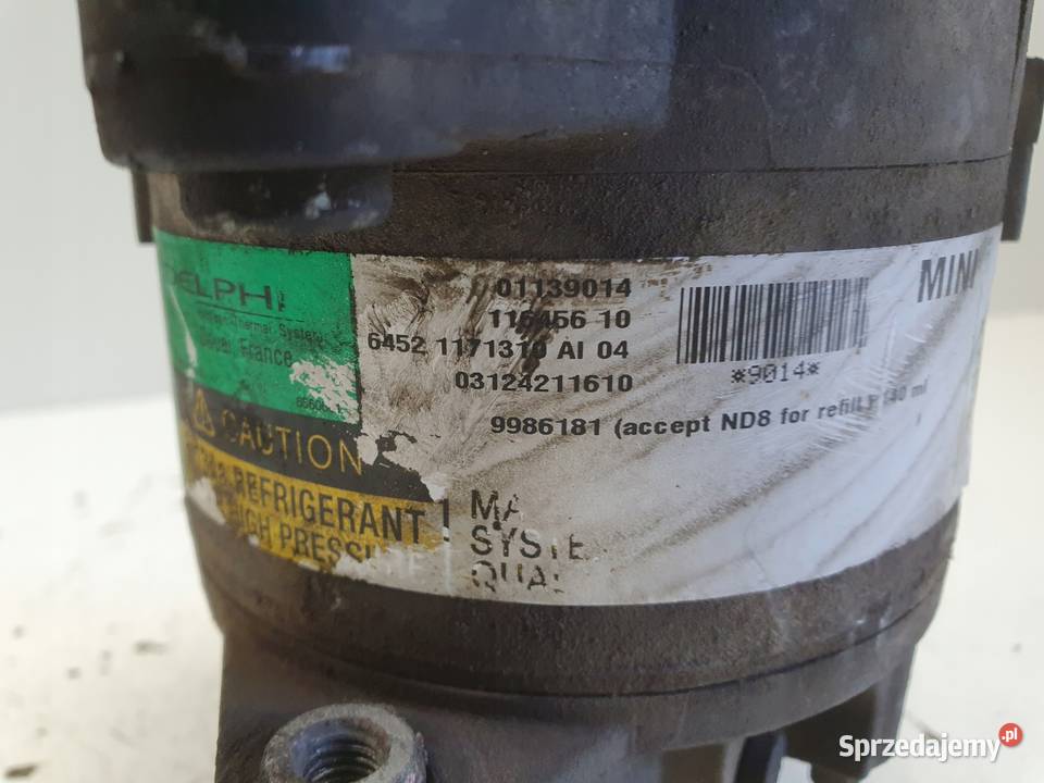 SPRĘŻARKA KLIMATYZACJI Mini One R50 R53 16 16V Chełm