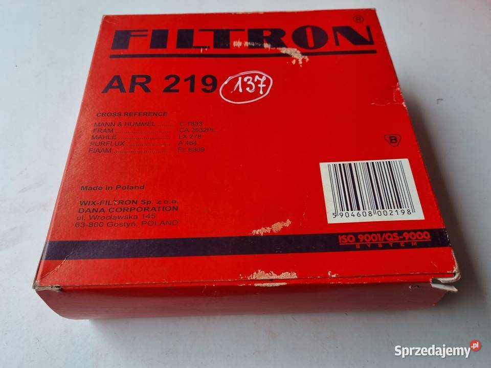 FILTR POWIETRZA Ford Fiesta I 10 11 i Escort I lubelskie Rudka