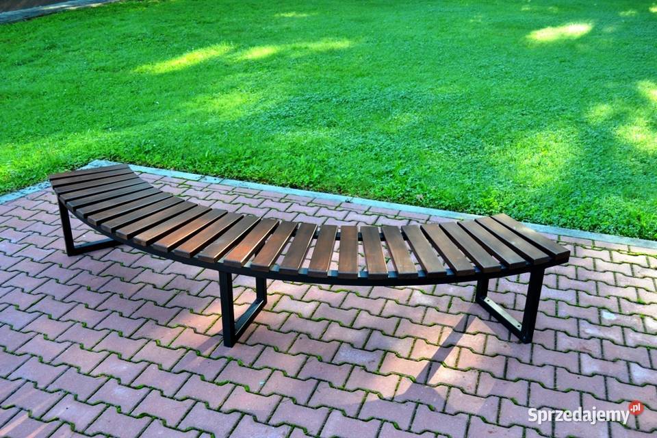 Ławka półokrągła ŁUK II bez oparcia miejska Kraków