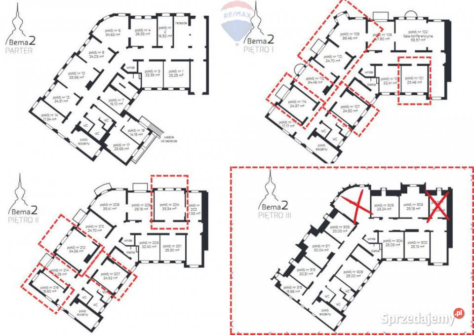 Prestiżowe Biura w Bema Square Wynajem Olsztyn sprzedam