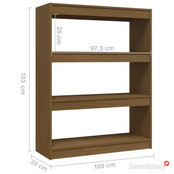 Regał na książkiprzegroda miodowy 100x30x103 Warszawa