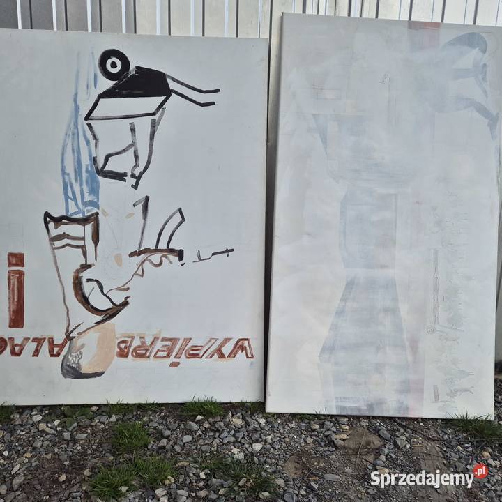 Dwa duże blejtramy 140x80 i 130x100 2 sztuki Brzesko sprzedam