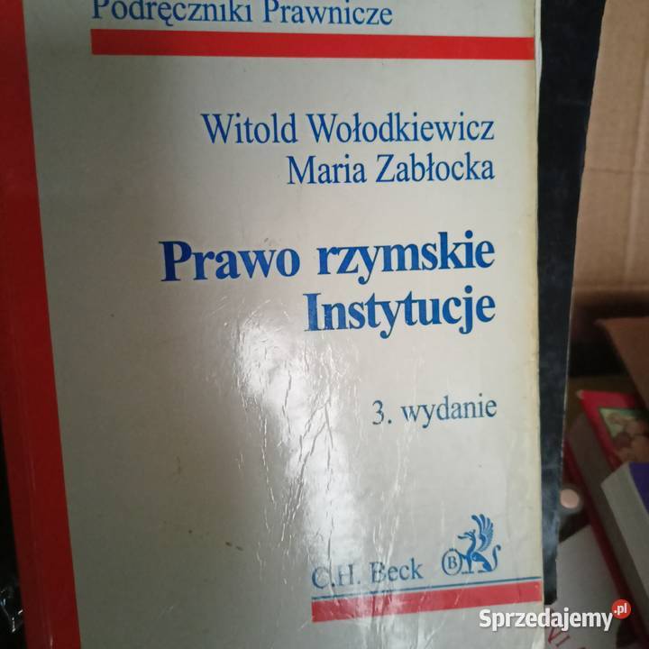Prawo rzymskie instytucje najtaniej książki Gdańsk
