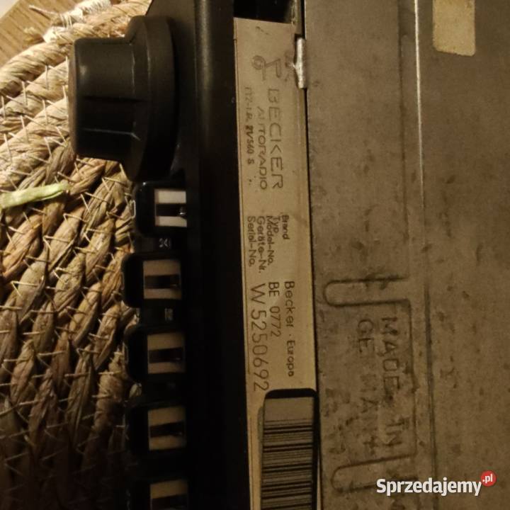 Radio Becker Europa BE 772 Mercedes BMW Porsche Pozostałe Sulechów