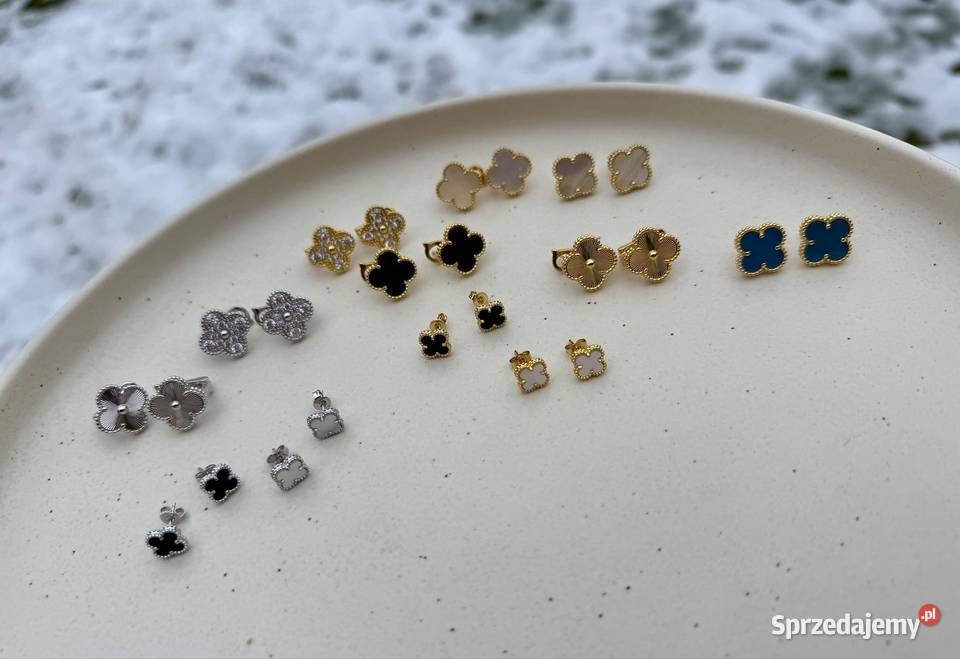 kolczyki na sty l van Cleef arpels Alhambra Gdynia