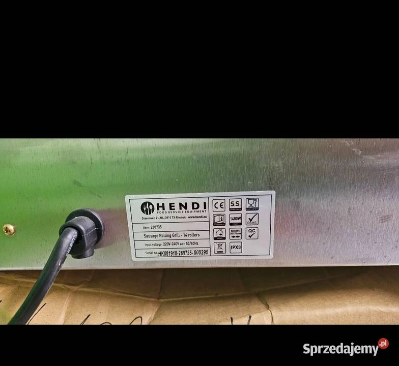 Roller do hotdogów Hendi HK408 OPEN Biznes i Przemysł Bliżyn