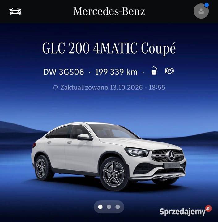 Mercedes GLC Coupe 1 właściciel bezwypadkowy ser sprzedam