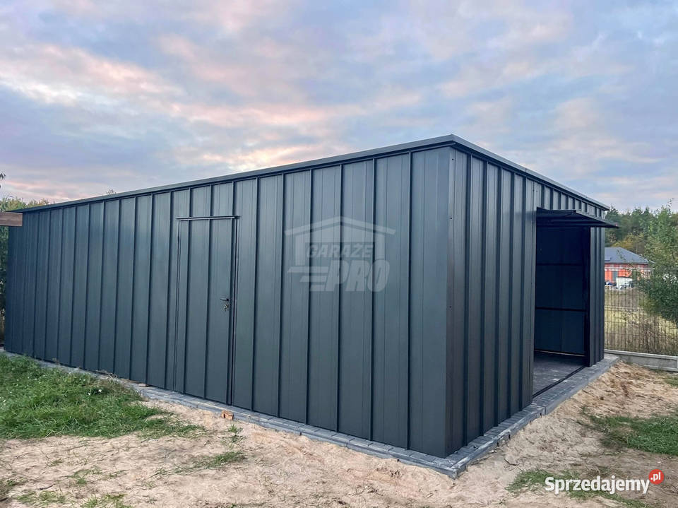 Garaż blaszany 6x8 brama uchylna drzwi blacha na Przemyśl sprzedam