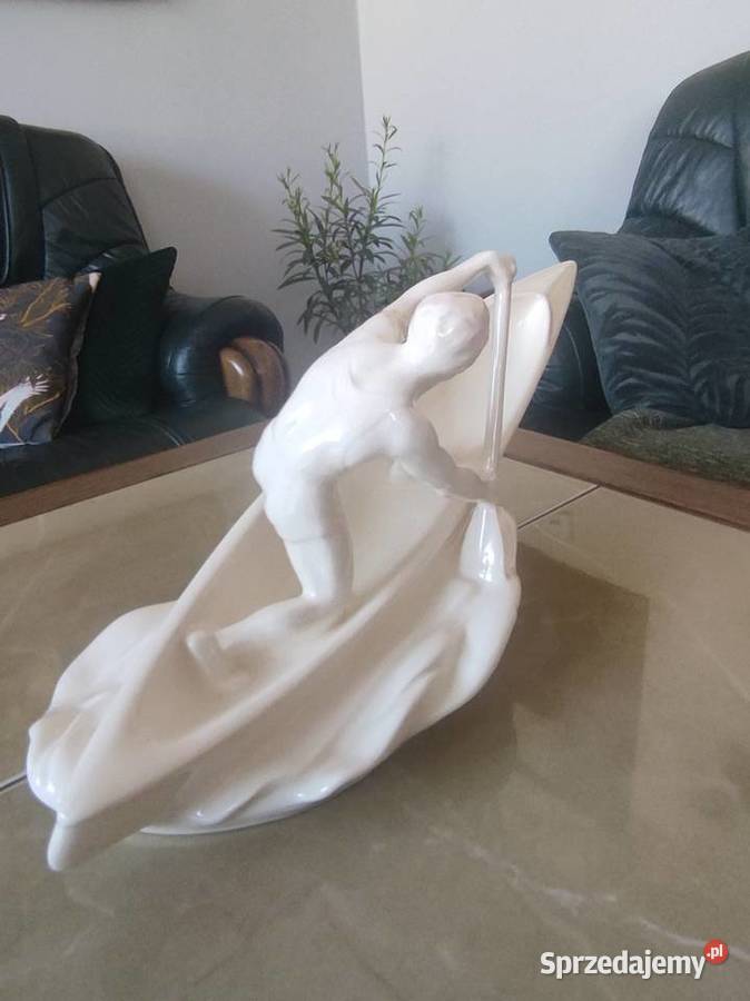 Duża ceramiczna figura Jihokera Bechyn lubelskie