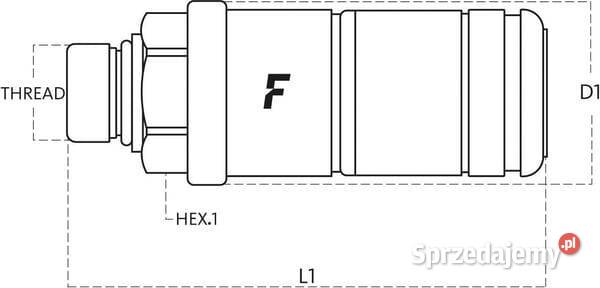 Szybkozłącze gniazdo 34 UNF 3CFHF34UNFF Kamionna
