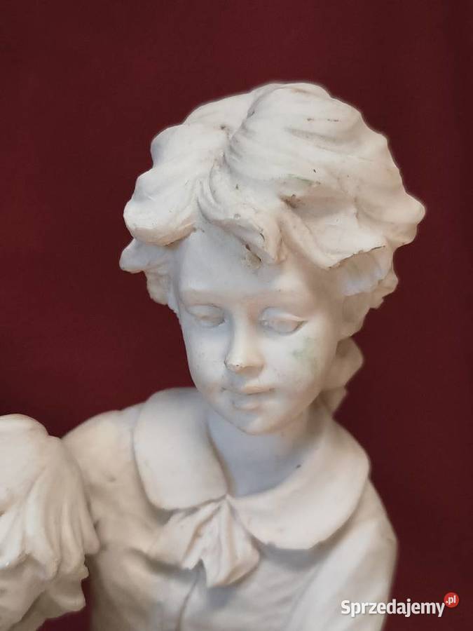 Zabytkowa figura alabastrowa scena czytania Chorzew